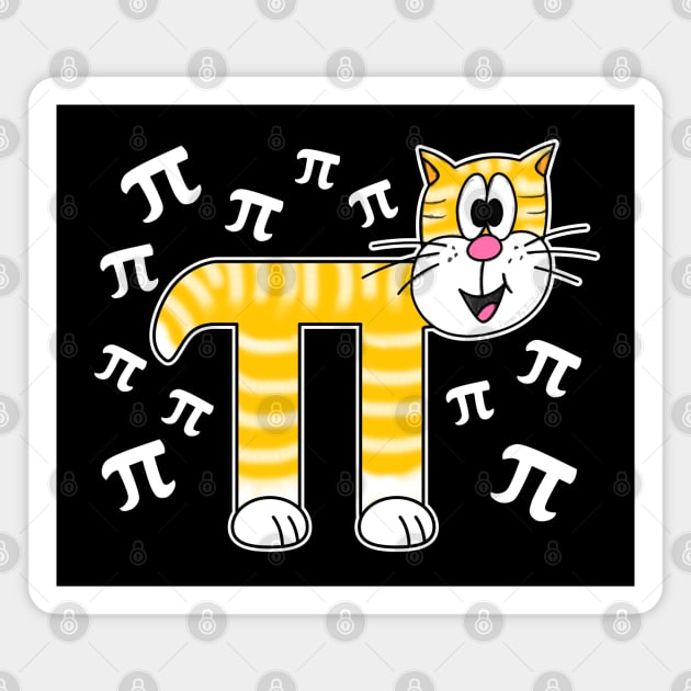 Pi Day Cat Math Teacher Mathematicians Magnet by doodlerob